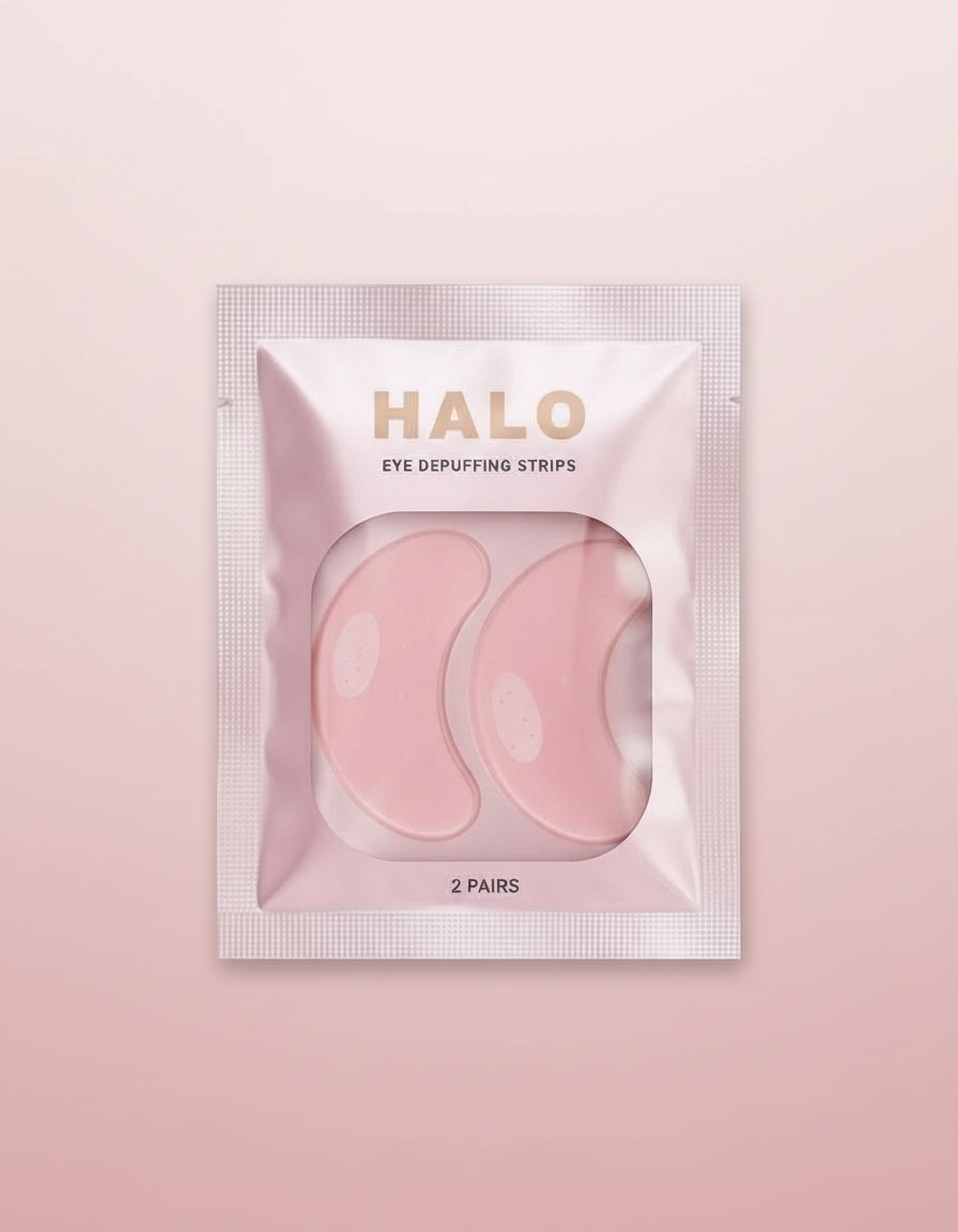 Halo Crystal Peptide Eye Depuffing Strips